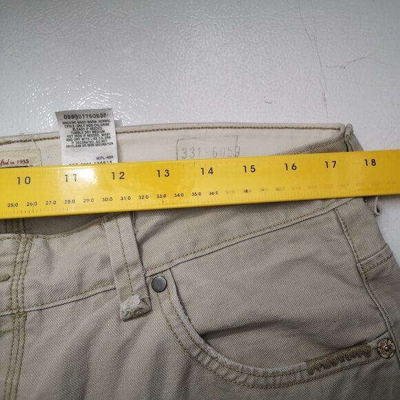 Vintage Levi's Tab Twills Slim Straight Men's Size 36/32 Tan Lot# 331-6059 Jeans - Picture 14 of 16
